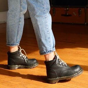 Vintage Dr. Martens Black Leather Boots.